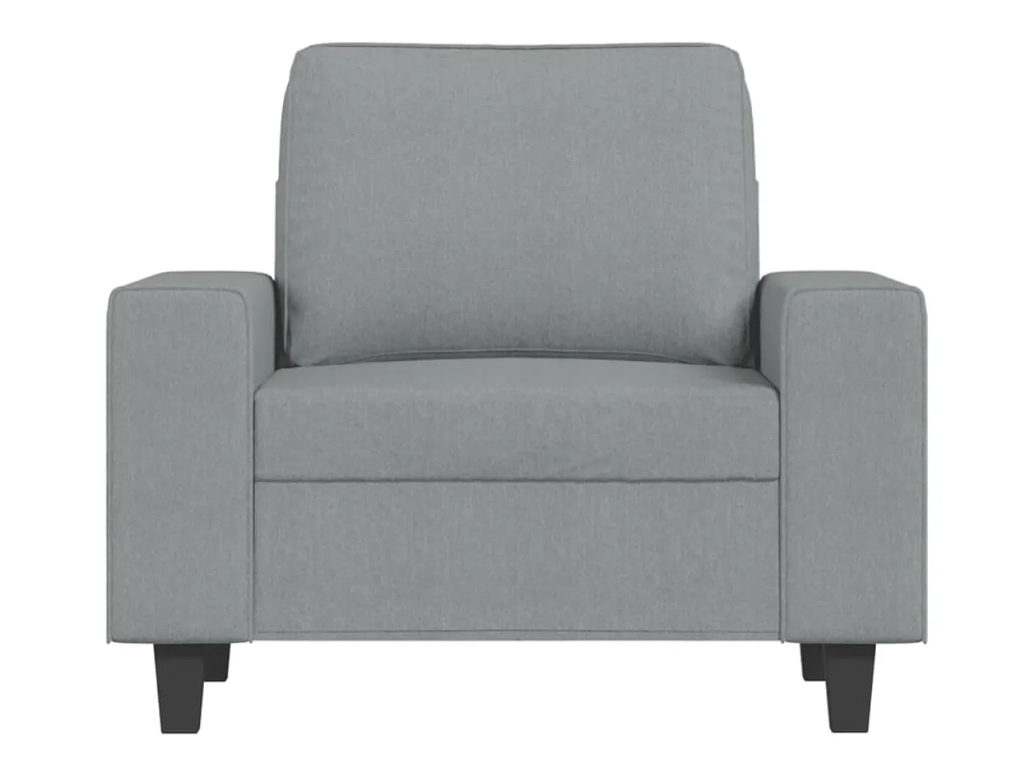 Poltrona tecido 60 cm cinzento-claro PT760185