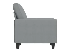 Poltrona tecido 60 cm cinzento-claro PT760185