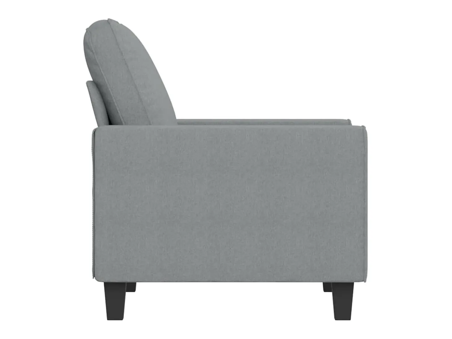 Poltrona tecido 60 cm cinzento-claro PT760185