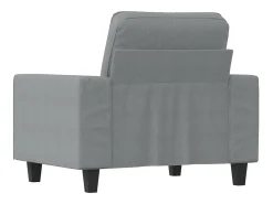 Poltrona tecido 60 cm cinzento-claro PT760185