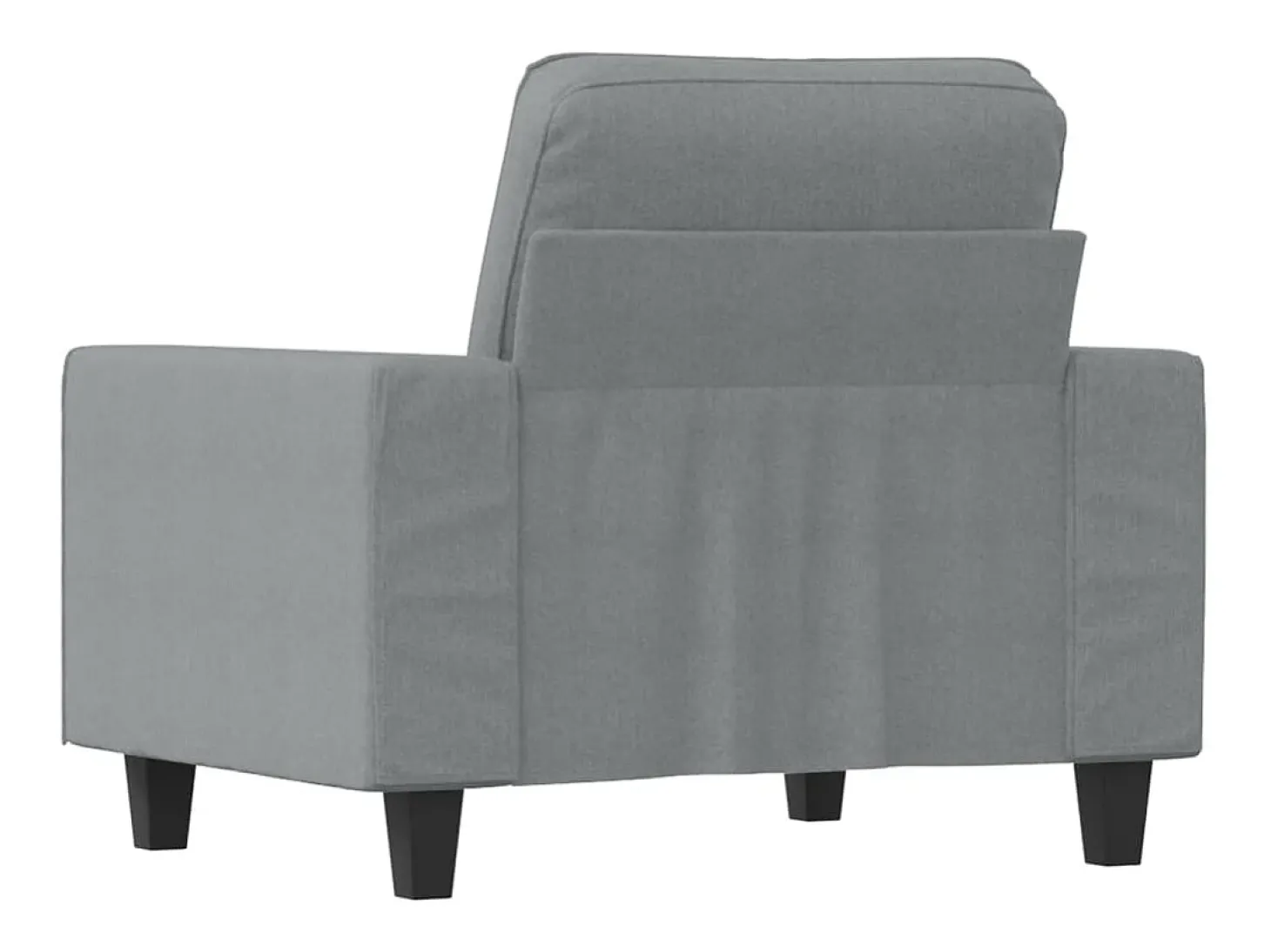 Poltrona tecido 60 cm cinzento-claro PT760185