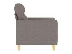 Poltrona tecido 60 cm cinzento-acastanhado PT642950