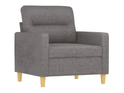 Poltrona tecido 60 cm cinzento-acastanhado PT642950