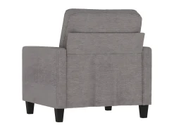 Poltrona tecido 60 cm cinzento-acastanhado PT860677