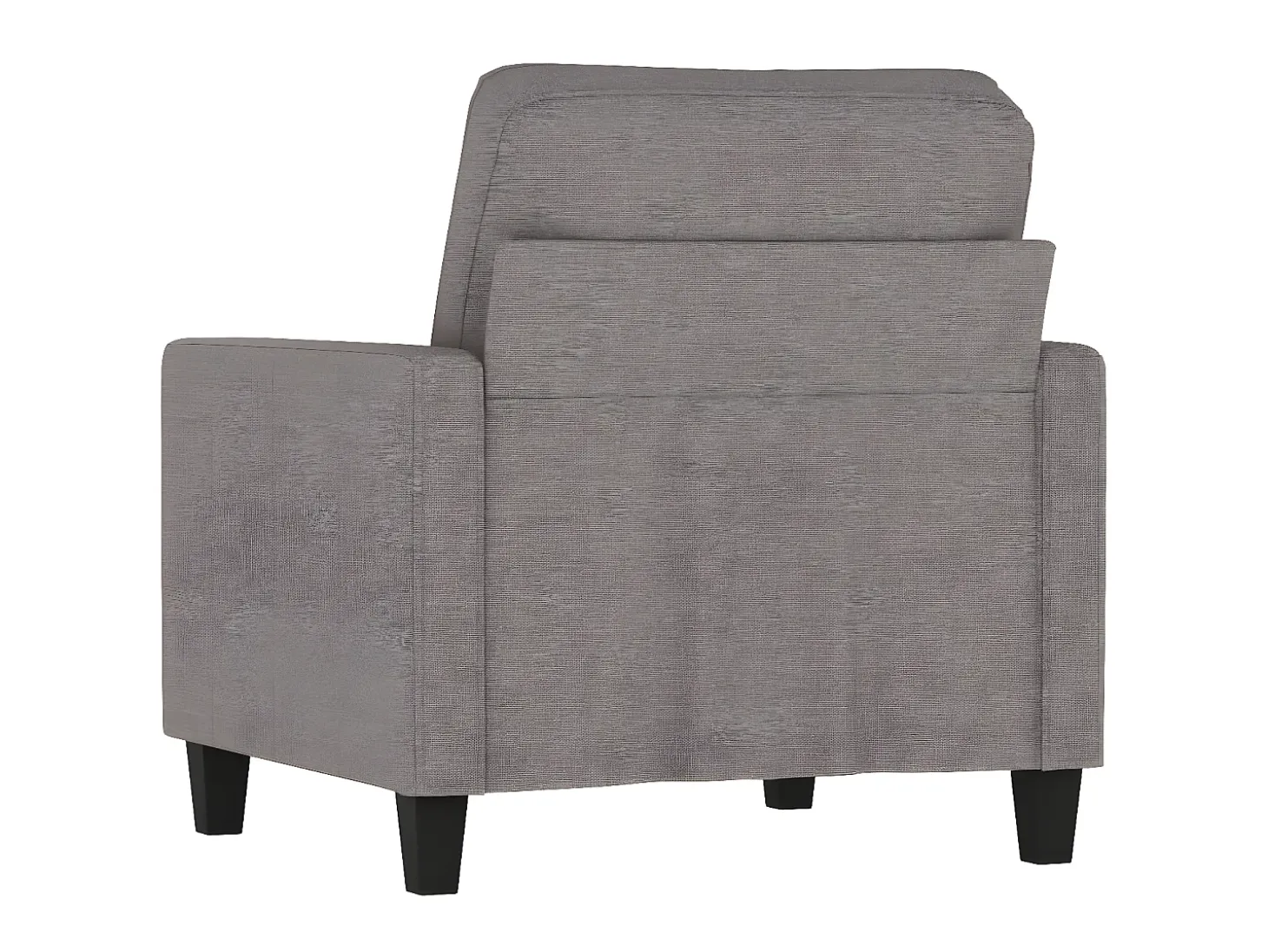 Poltrona tecido 60 cm cinzento-acastanhado PT860677