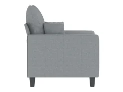 Poltrona tecido 60 cm cinzento-claro PT654654