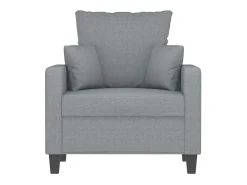 Poltrona tecido 60 cm cinzento-claro PT654654