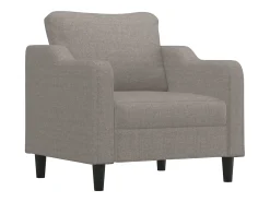 Poltrona tecido 60 cm cinzento-acastanhado PT978965