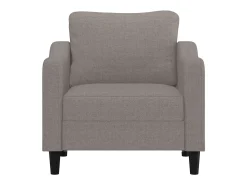 Poltrona tecido 60 cm cinzento-acastanhado PT978965