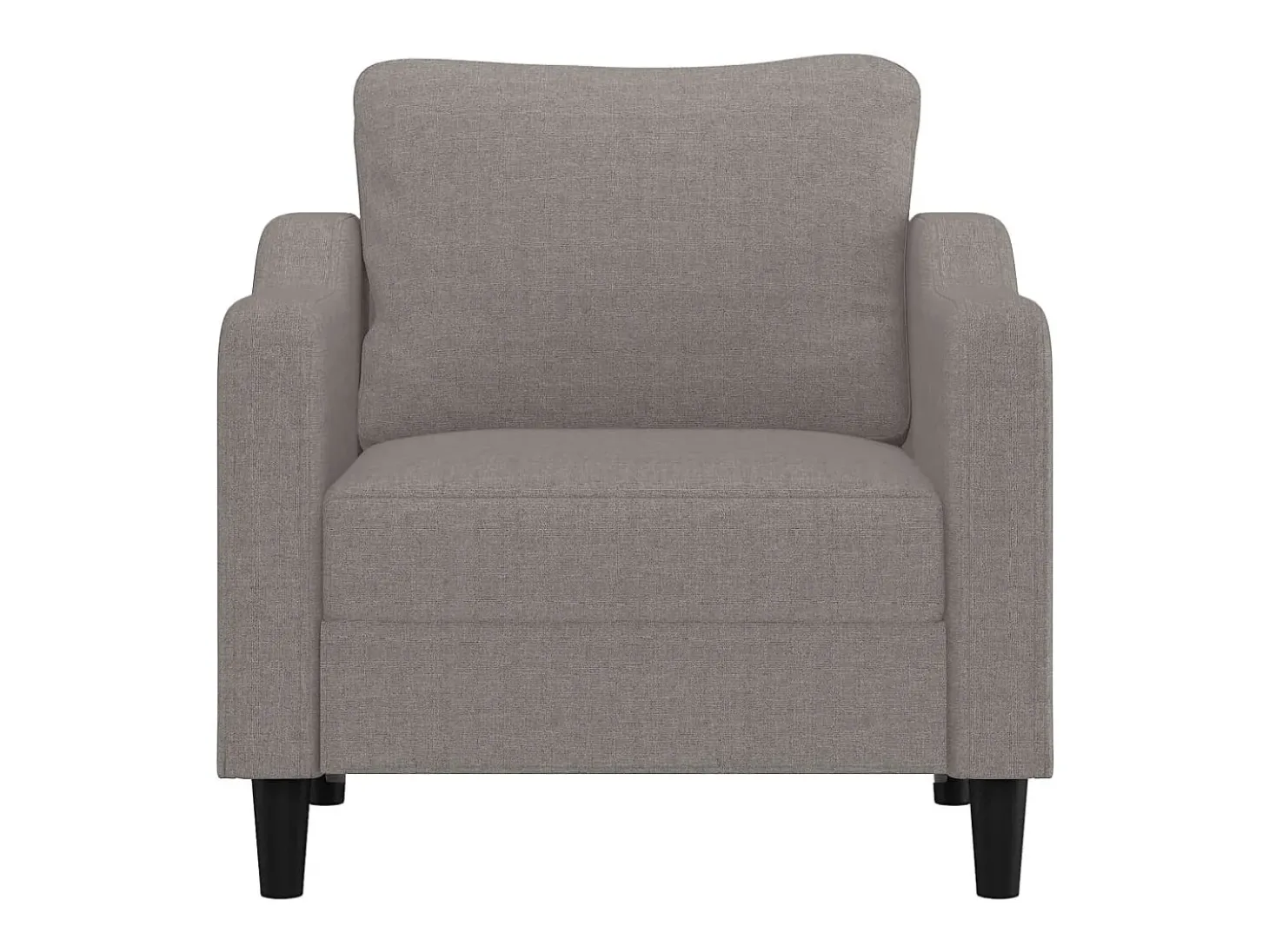 Poltrona tecido 60 cm cinzento-acastanhado PT978965