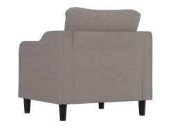 Poltrona tecido 60 cm cinzento-acastanhado PT978965