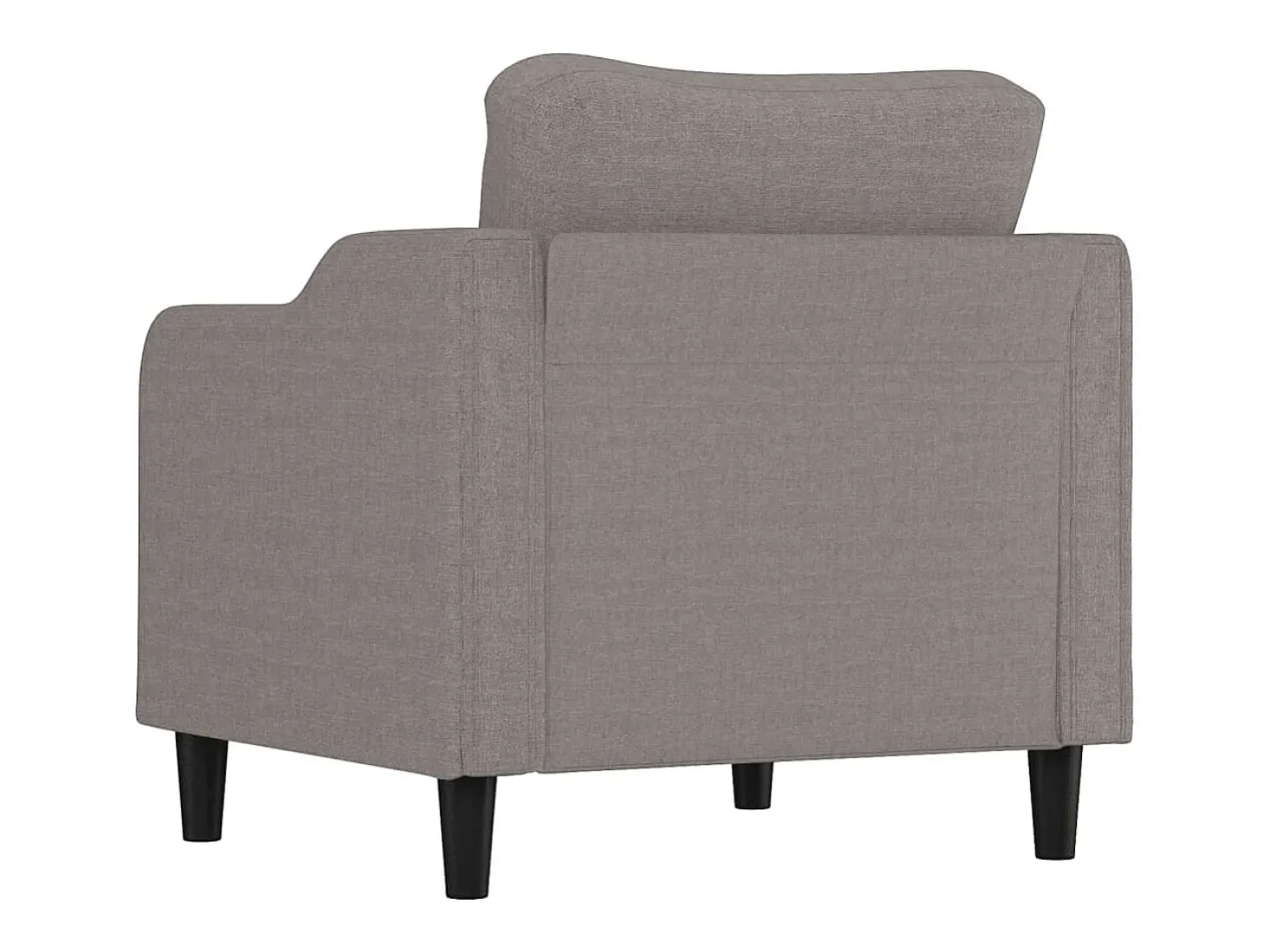 Poltrona tecido 60 cm cinzento-acastanhado PT978965