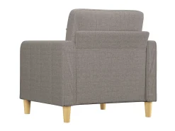 Poltrona tecido 60 cm cinzento-acastanhado PT285980