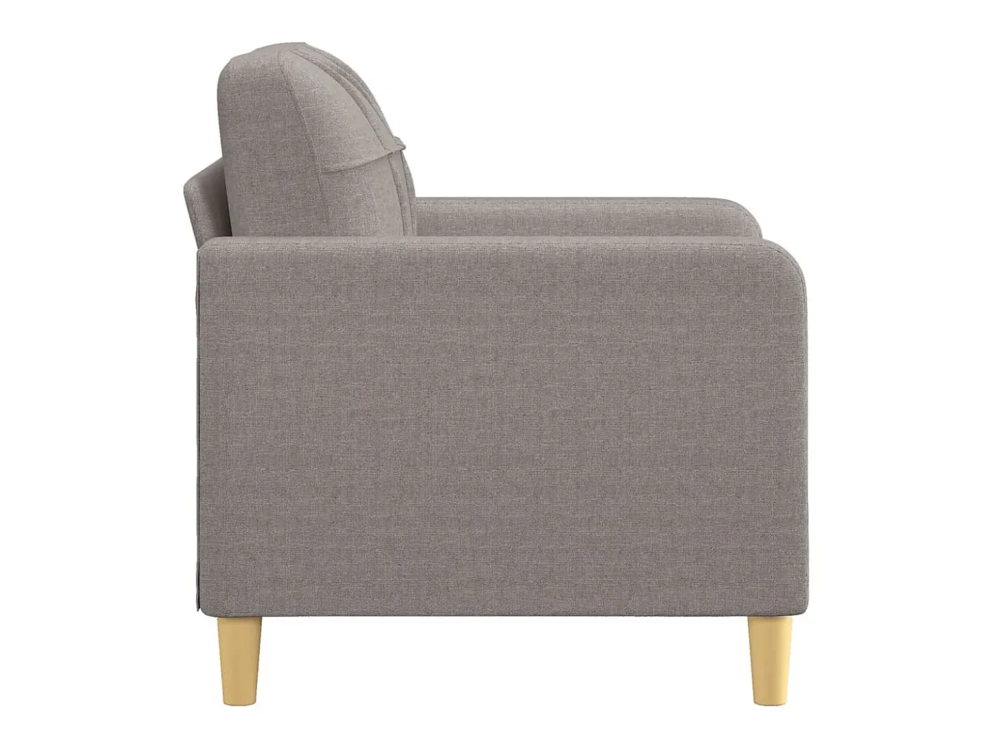 Poltrona tecido 60 cm cinzento-acastanhado PT285980