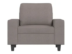 Poltrona tecido 60 cm cinzento-acastanhado PT741198