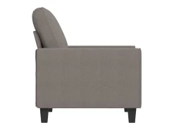 Poltrona tecido 60 cm cinzento-acastanhado PT741198