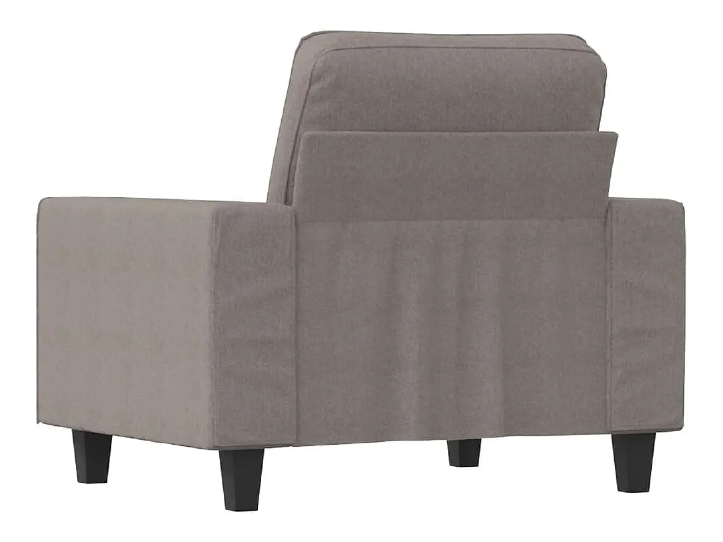 Poltrona tecido 60 cm cinzento-acastanhado PT741198
