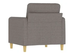 Poltrona tecido 60 cm cinzento-acastanhado PT825536