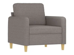 Poltrona tecido 60 cm cinzento-acastanhado PT825536