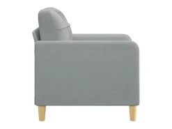 Poltrona tecido 60 cm cinzento-claro PT674865