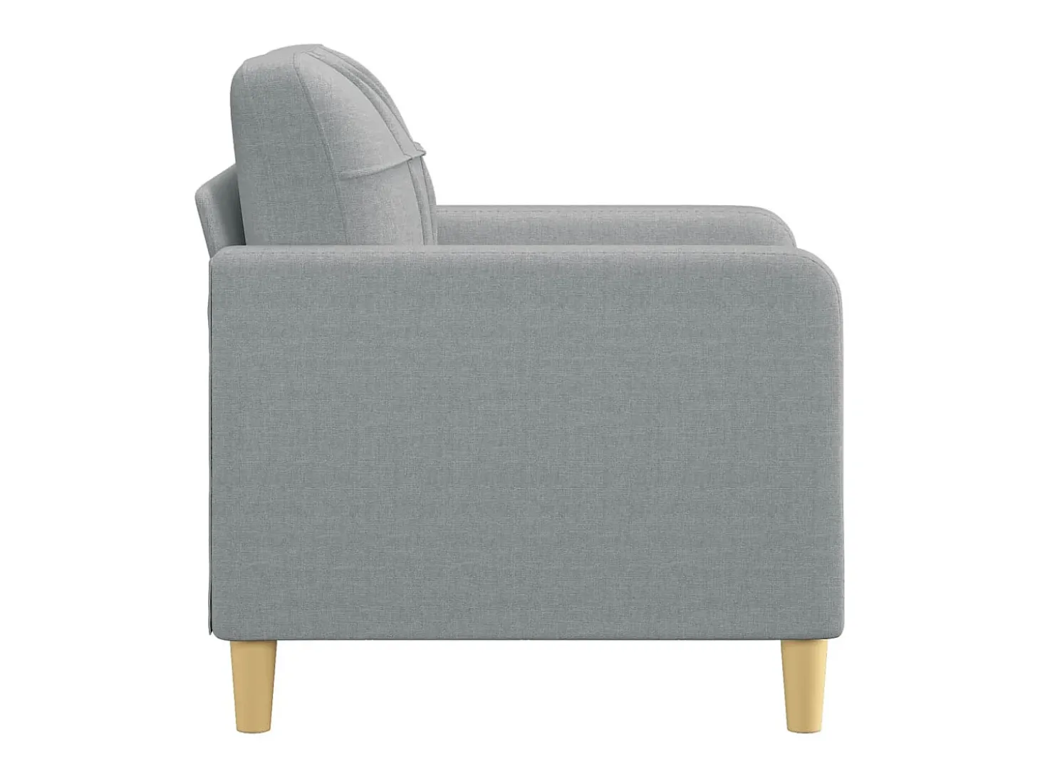 Poltrona tecido 60 cm cinzento-claro PT674865