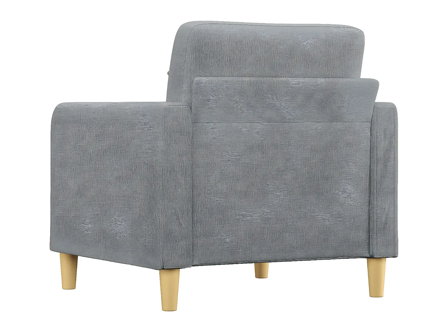 Poltrona tecido 60 cm cinzento-claro PT674865