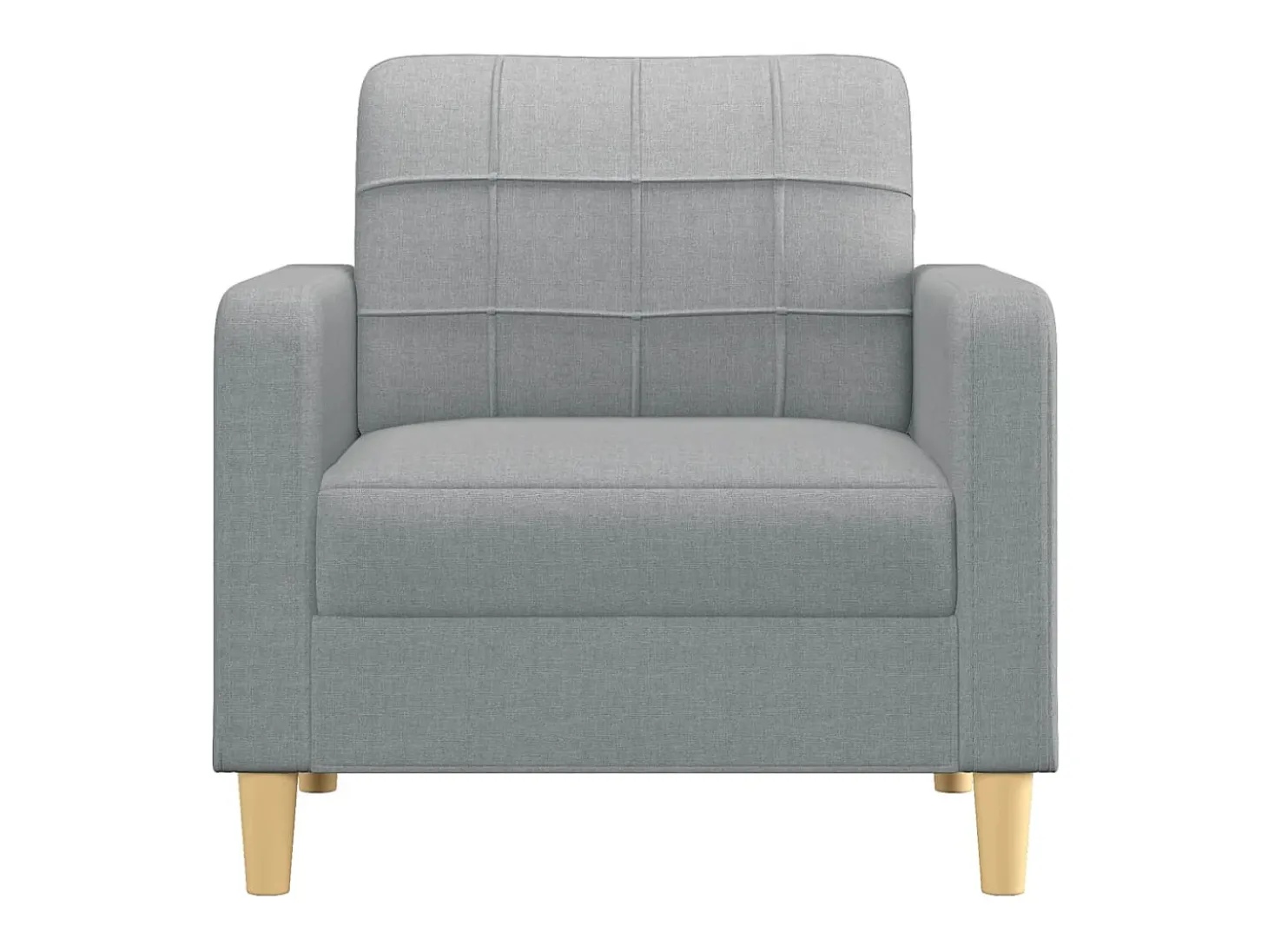 Poltrona tecido 60 cm cinzento-claro PT674865