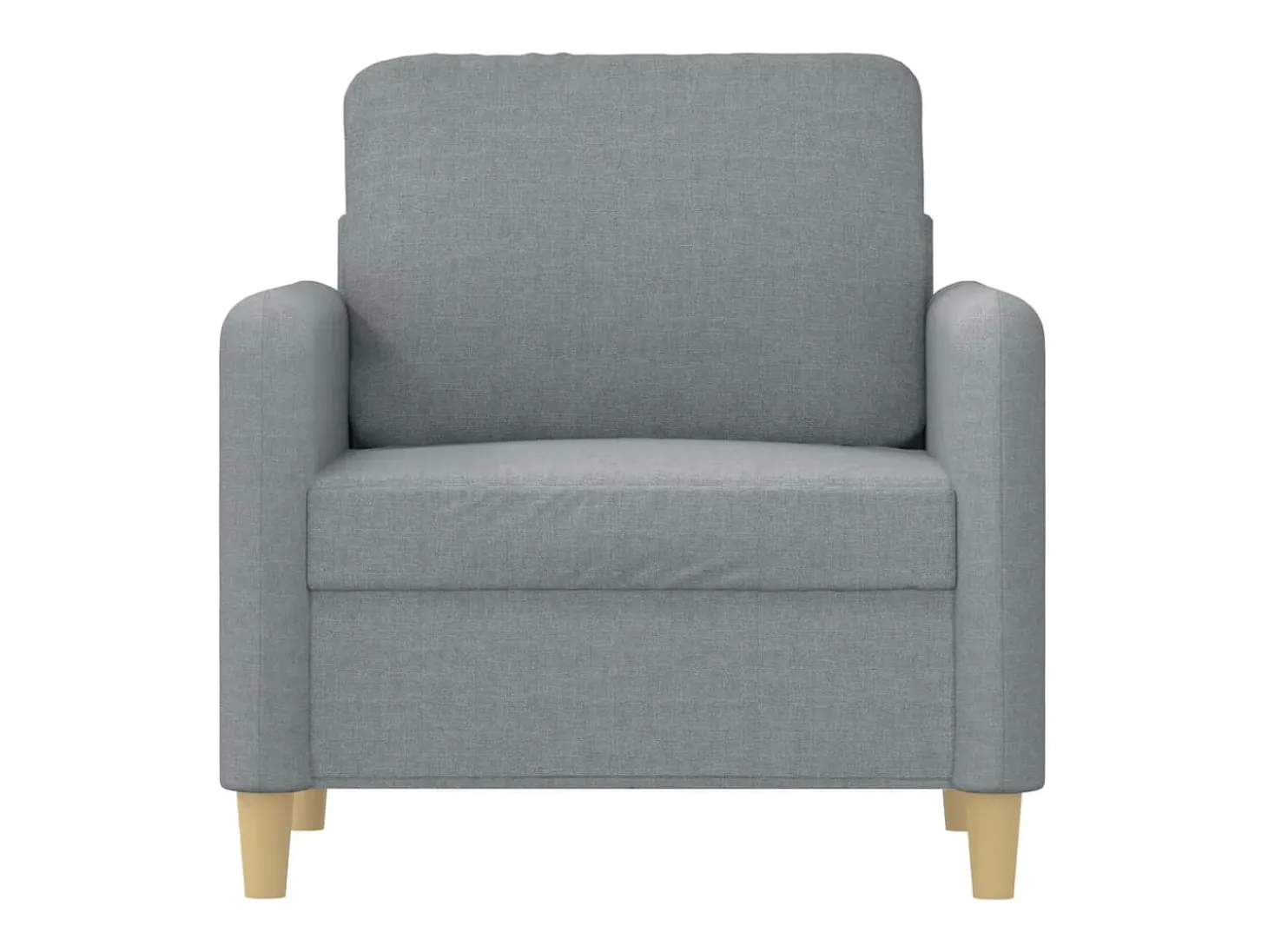 Poltrona tecido 60 cm cinzento-claro PT153401