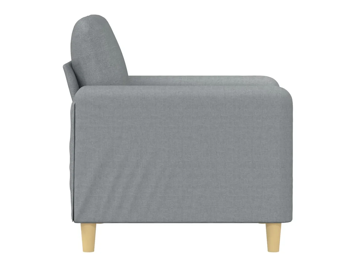 Poltrona tecido 60 cm cinzento-claro PT153401