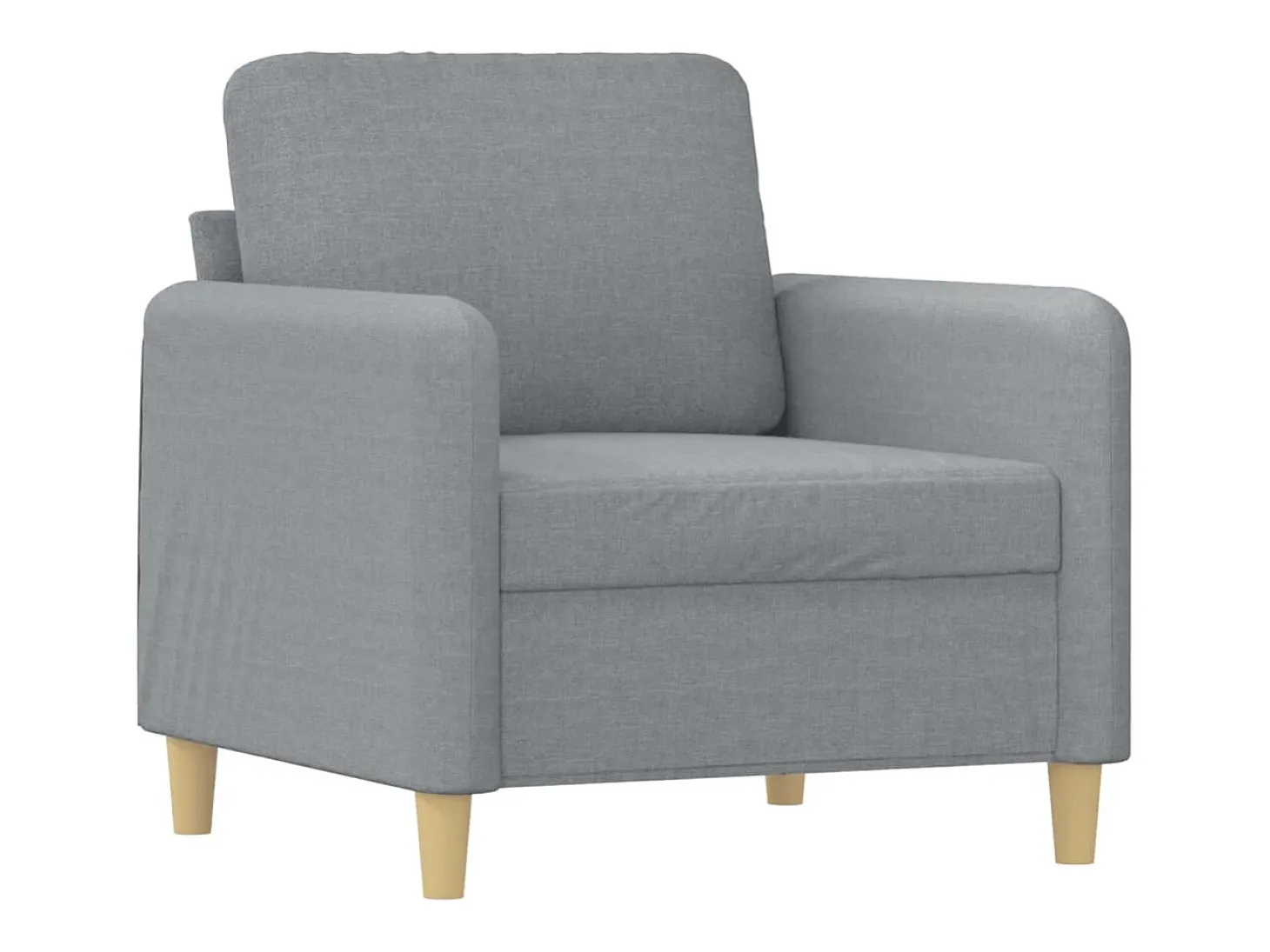 Poltrona tecido 60 cm cinzento-claro PT153401
