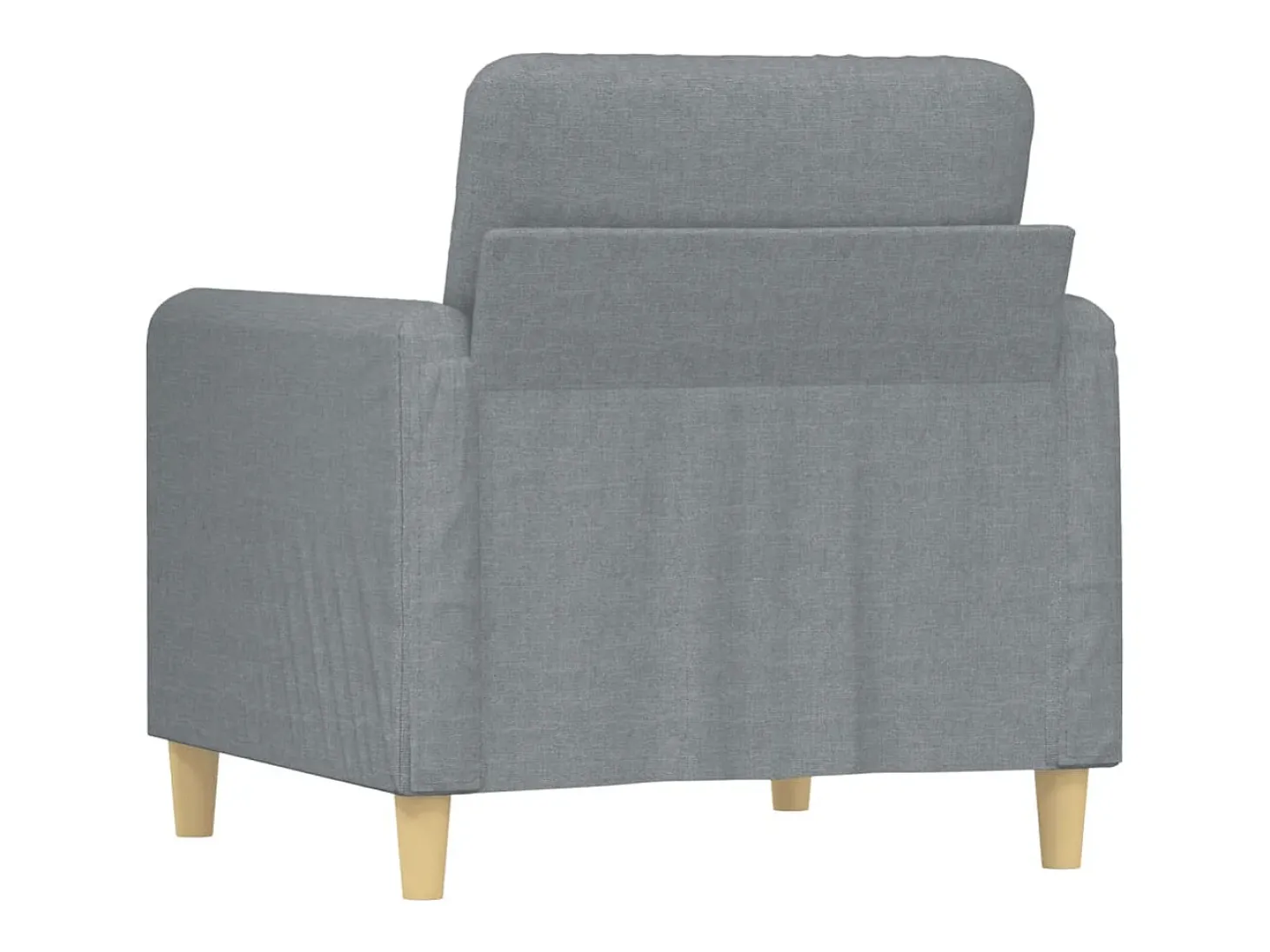 Poltrona tecido 60 cm cinzento-claro PT153401