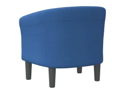 Poltrona tecido azul PT935478