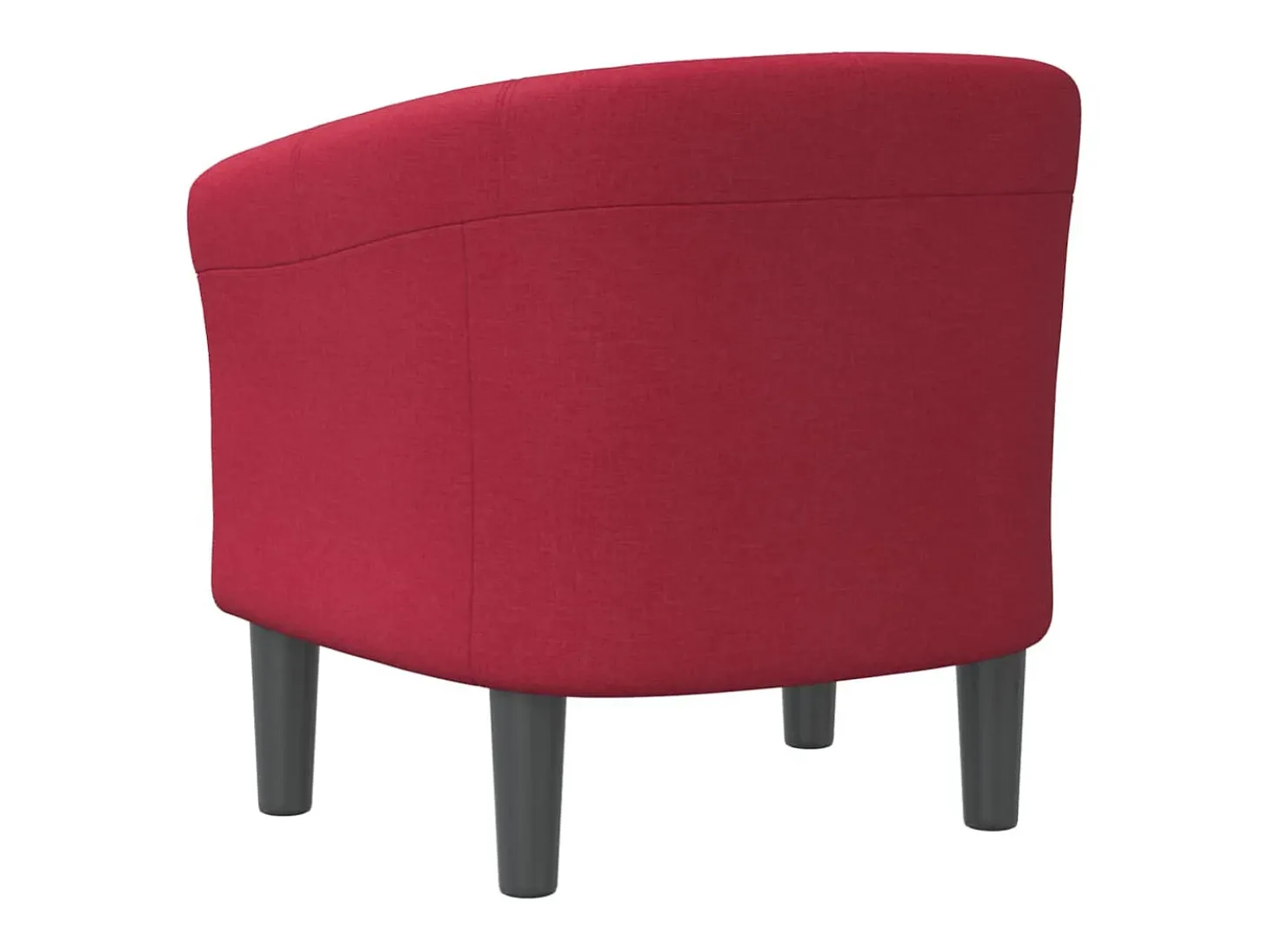 Poltrona tecido vermelho tinto
