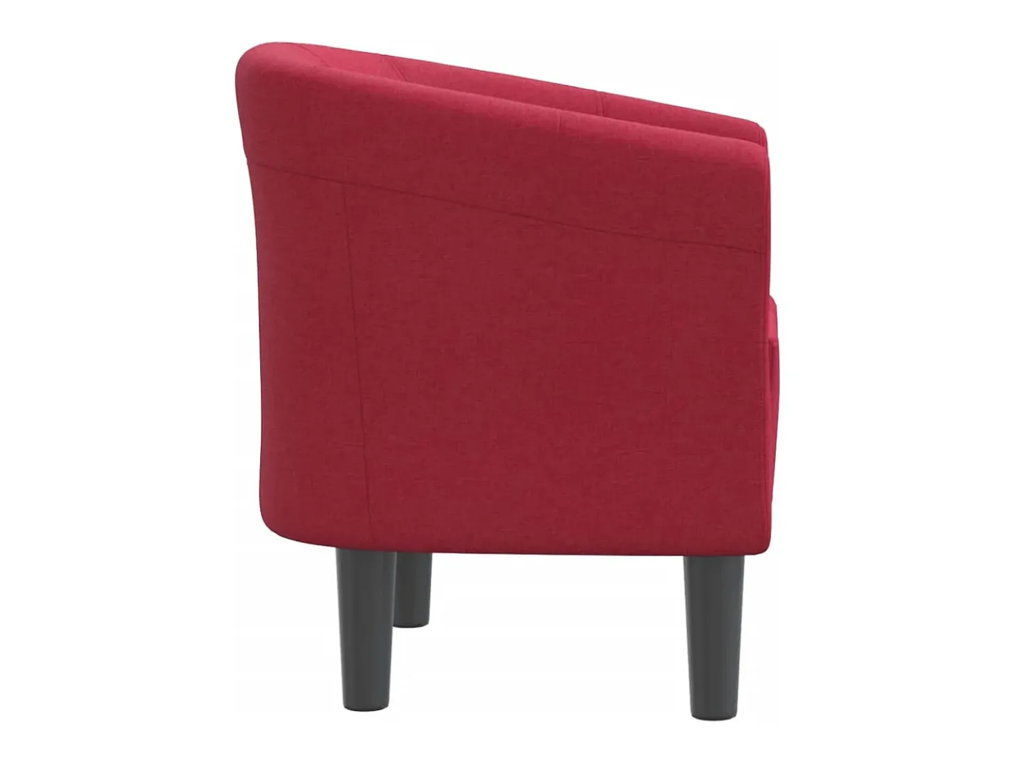 Poltrona tecido vermelho tinto