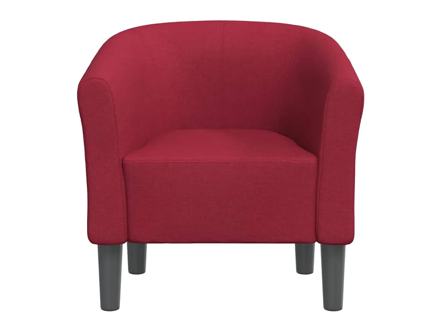 Poltrona tecido vermelho tinto PT787674