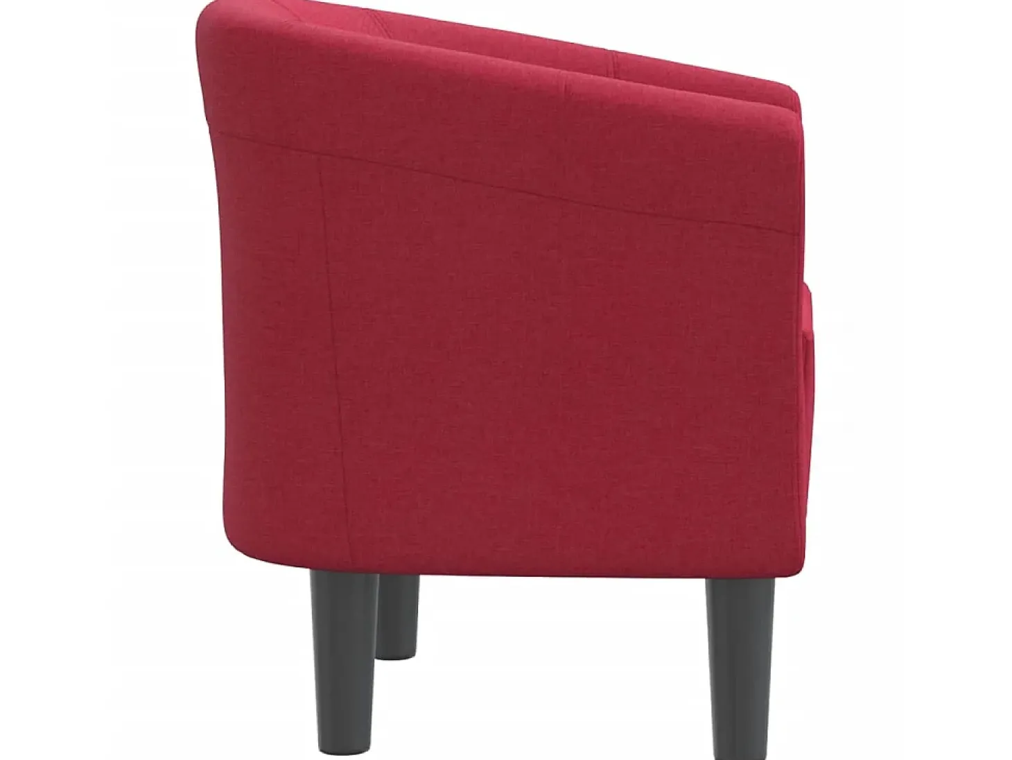 Poltrona tecido vermelho tinto PT787674