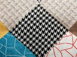 Poltrona VATELY em tecido patchwork