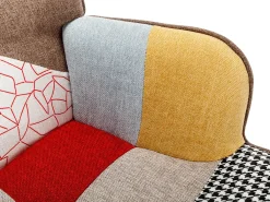 Poltrona VATELY em tecido patchwork