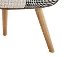 Poltrona VATELY em tecido patchwork