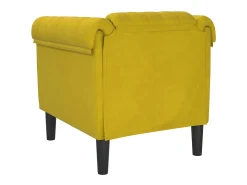 Poltrona veludo amarelo
