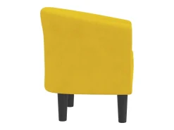 Poltrona veludo amarelo