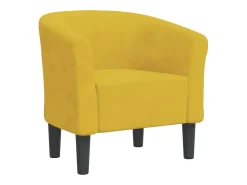 Poltrona veludo amarelo