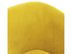Poltrona veludo amarelo