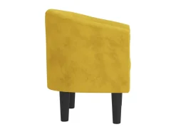 Poltrona veludo amarelo PT494935