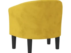 Poltrona veludo amarelo PT494935