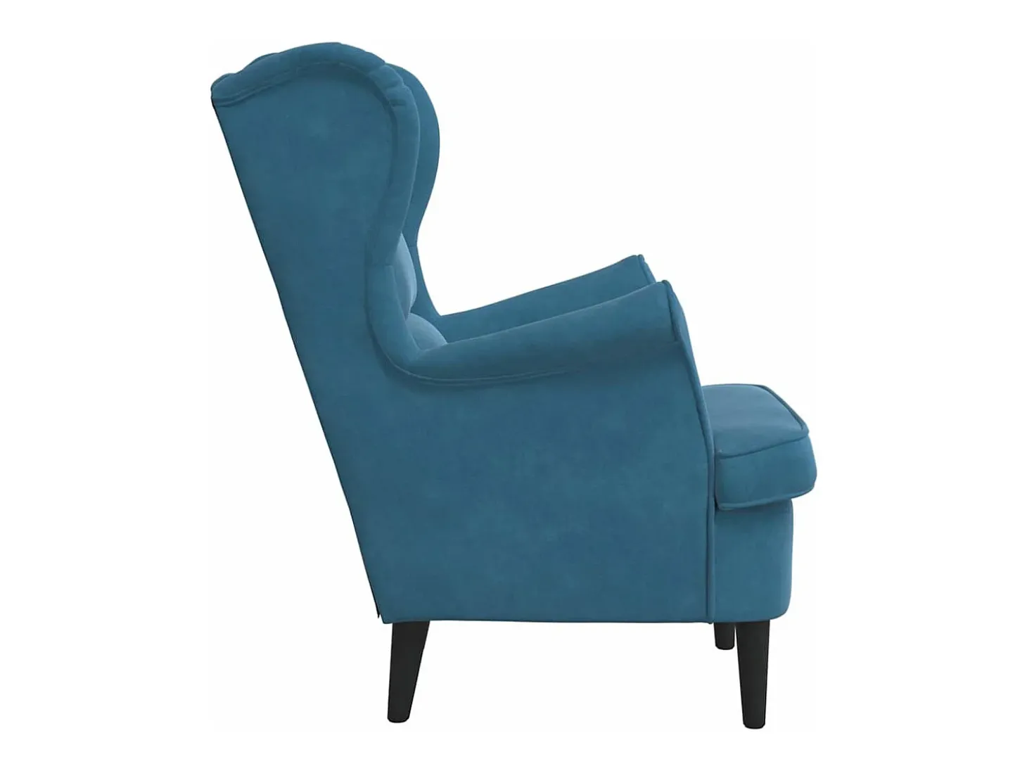 Poltrona veludo azul