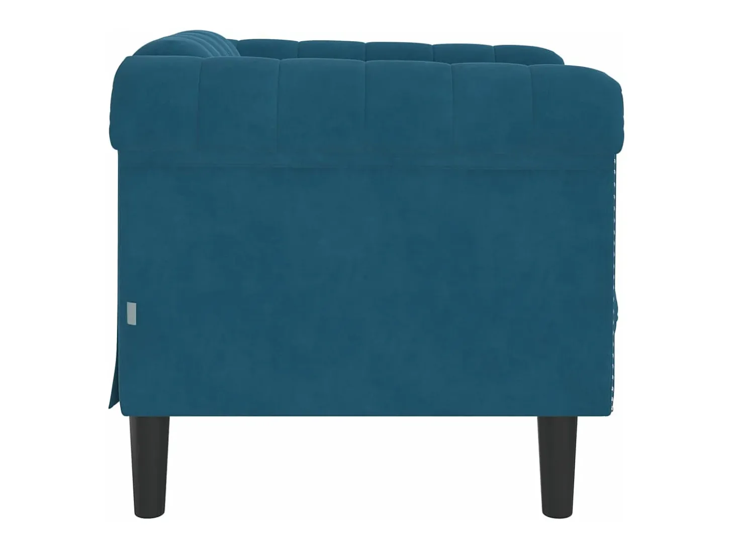Poltrona veludo azul PT608291