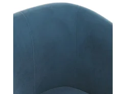 Poltrona veludo azul-escuro