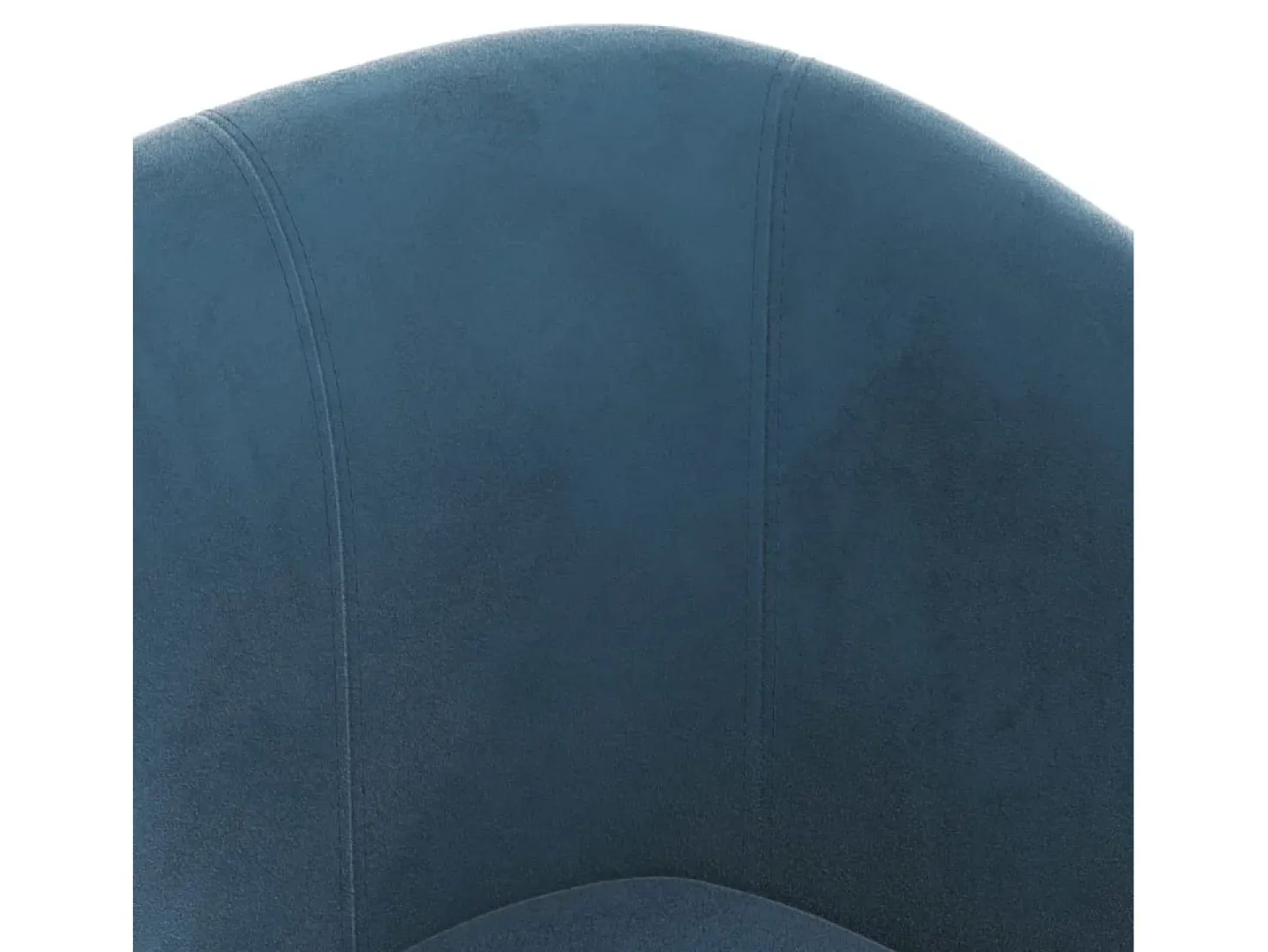 Poltrona veludo azul-escuro