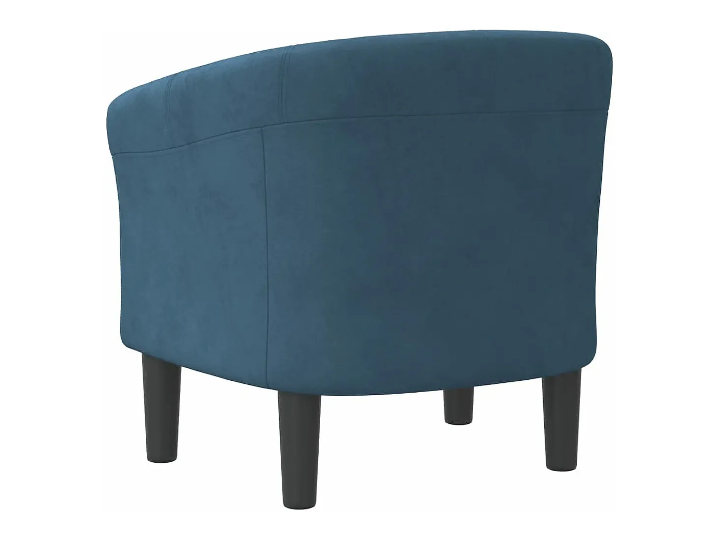 Poltrona veludo azul-escuro